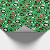 Polka Green Geschenkpapier (Ecke)
