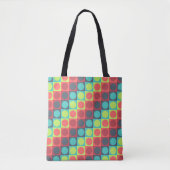 Polka Grid aufmuntern Tasche (Vorderseite)