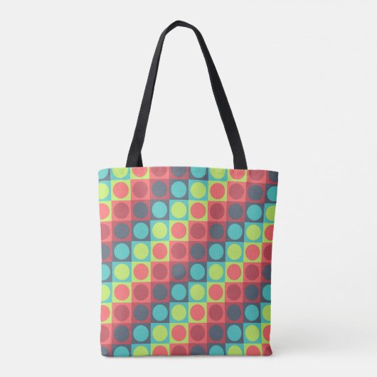 Polka Grid aufmuntern Tasche (Rückseite)