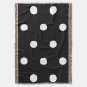 Polka hat ein Schwarz-weißes, feines, elegantes Mu Decke (Vorderseite Vertikal)