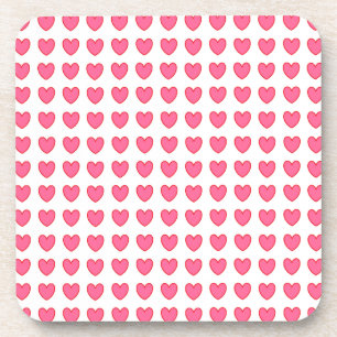Polka Hearts Getränkeuntersetzer