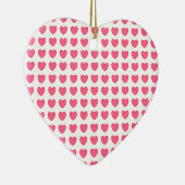 Polka Hearts Keramikornament (Rechts)