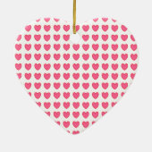 Polka Hearts Keramikornament (Hinten)