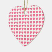Polka Hearts Keramikornament (Links)