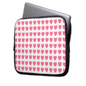 Polka Hearts Laptopschutzhülle (Vorderseite Links)