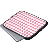 Polka Hearts Laptopschutzhülle (Vorne Knopf)