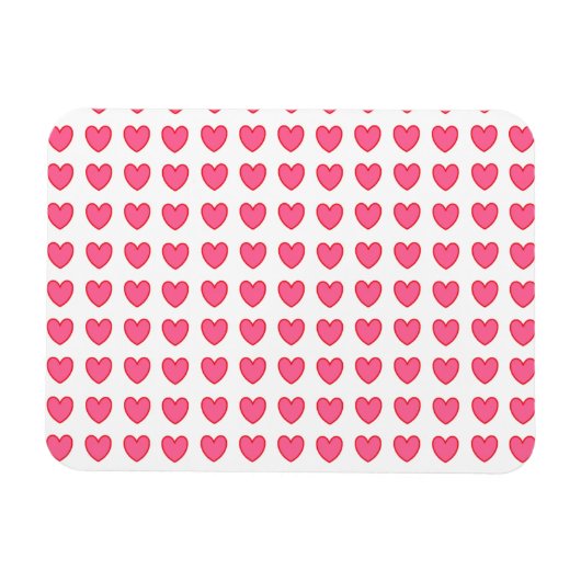 Polka Hearts Magnet (Horizontal)