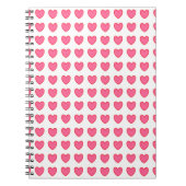 Polka Hearts Notizblock (Vorderseite)