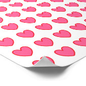 Polka Hearts Poster (Ecke)