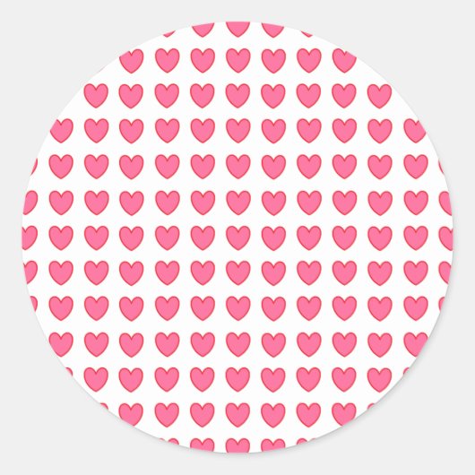 Polka Hearts Sticker (Vorderseite)