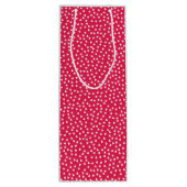 Polka Hearts Wine Gift Bag Geschenktüte Für Weinflaschen (Rückseite)