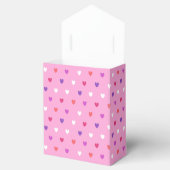 Polka-Herzen pink Geschenkschachtel (Geöffnet)