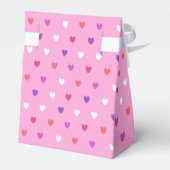 Polka-Herzen pink Geschenkschachtel (Rückseite)