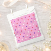 Polka-Herzen pink Geschenktütchen (Ausgeschnitten)