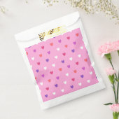 Polka-Herzen pink Geschenktütchen (Versiegelt)