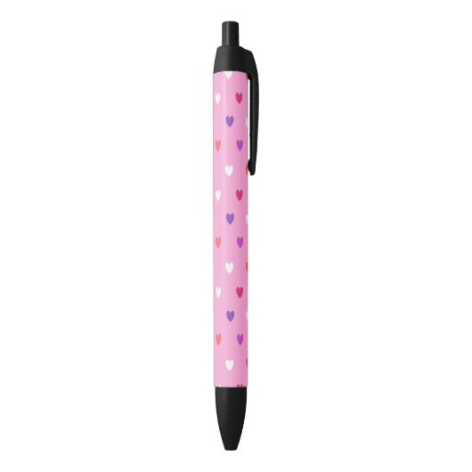 Polka-Herzen pink Kugelschreiber (Unterseite (Vertikal))