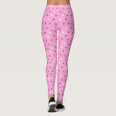Polka-Herzen pink Leggings (Rückseite)