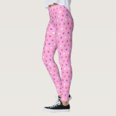 Polka-Herzen pink Leggings (Links)