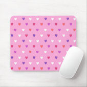 Polka-Herzen pink Mousepad (Mit Mouse)