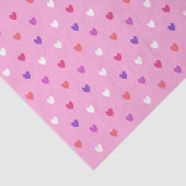 Polka-Herzen pink Seidenpapier (Ausschnitt)