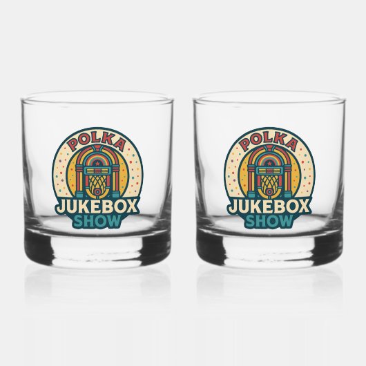 Polka Jukebox Logo Drinkware Set Whiskyglas (Vorderseite)