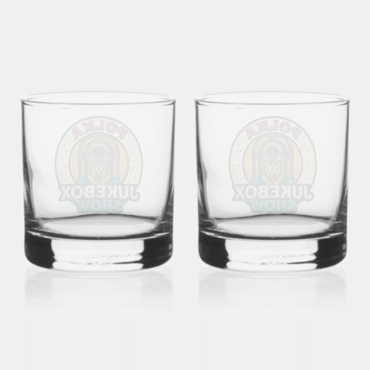 Polka Jukebox Logo Drinkware Set Whiskyglas (Rückseite)