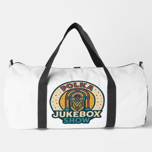 Polka Jukebox Logo Duffle Bag (Vorderseite)