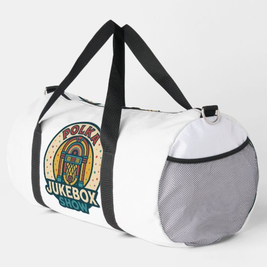 Polka Jukebox Logo Duffle Bag (Rechte Ecke)