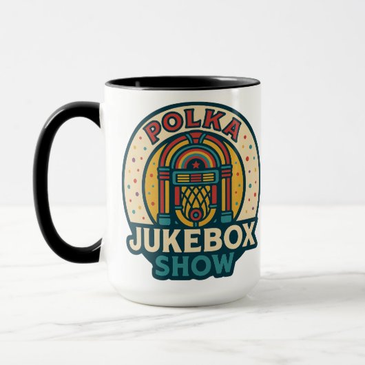 Polka Jukebox Logo-Tasse Tasse (Links)