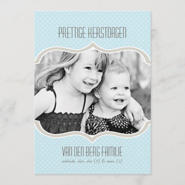 Polka Kaart van de Vakantie Kerstmis Dot (Vorderseite)