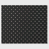 Polka Kleine Dosen Streifen Schwarz Pink Pulver Pa Geschenkpapier (Flach)