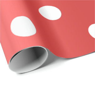 Polka-kleine Punkt-weißes Geschenkpapier