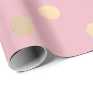 Polka kleines Dosenpulver Pink Pastel Foxier Gold Geschenkpapier
