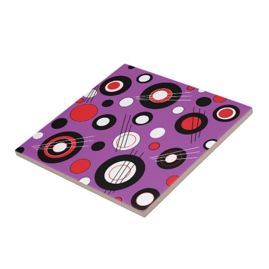 Polka Lila Fliese (Seite)