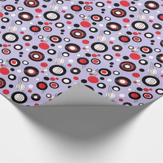 Polka Lilac Geschenkpapier (Ecke)