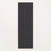 Polka-Linienkreise Yogamatte (Vorderseite)