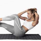 Polka-Linienkreise Yogamatte