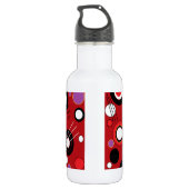 Polka Lipstick Red Trinkflasche (Rückseite)