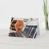 Polka Lover Accordion Accordionist Thinking Sie Karte (Vorderseite)