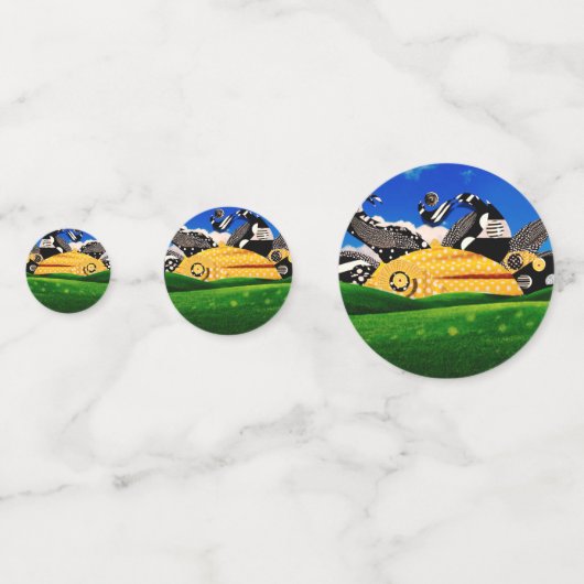 POLKA MACHT SONNE! KONFETTI (Rückseiten)