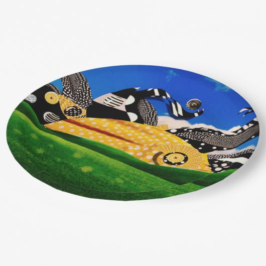 POLKA MACHT SONNE! PAPPTELLER (Schrägansicht)