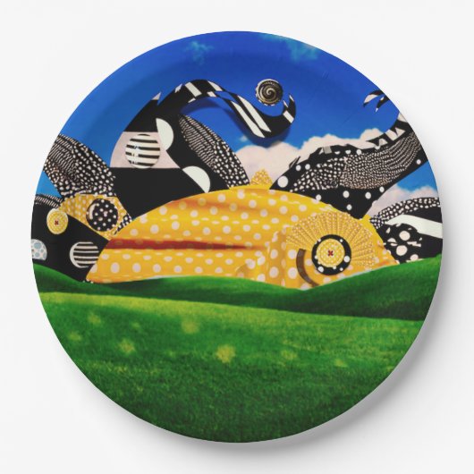 POLKA MACHT SONNE! PAPPTELLER (Vorderseite)