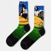 POLKA MACHT SONNE! SOCKEN (Linkes Detail)