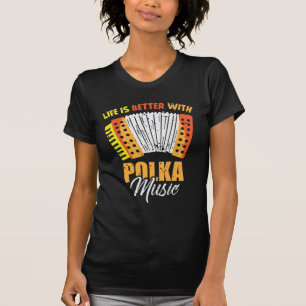 Polka Music Accordion Polnischer Tanz T-Shirt