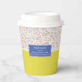Polka-Musterfamilie oder Corporate Paper Cup Pappbecher (Vorderseite)