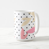 Polka Pattern, 15oz Coffee Mug Kaffeetasse (VorderseiteRechts)