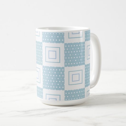 Polka Pattern, 15oz Kaffeetasse (VorderseiteRechts)