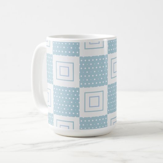 Polka Pattern, 15oz Kaffeetasse (Vorderseite Links)