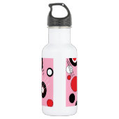 Polka Pink Trinkflasche (Rückseite)