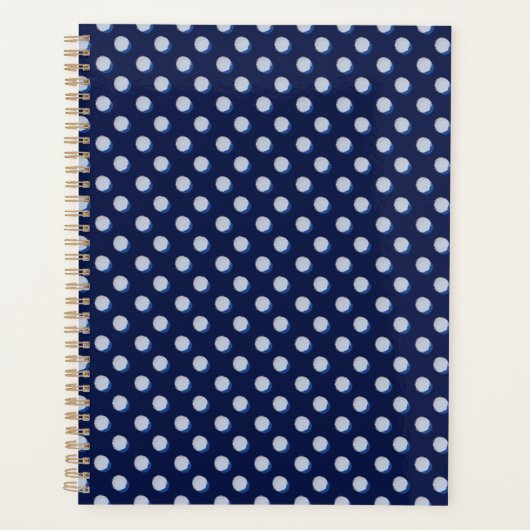 Polka Play Navy Blue Planer (Vorderseite)